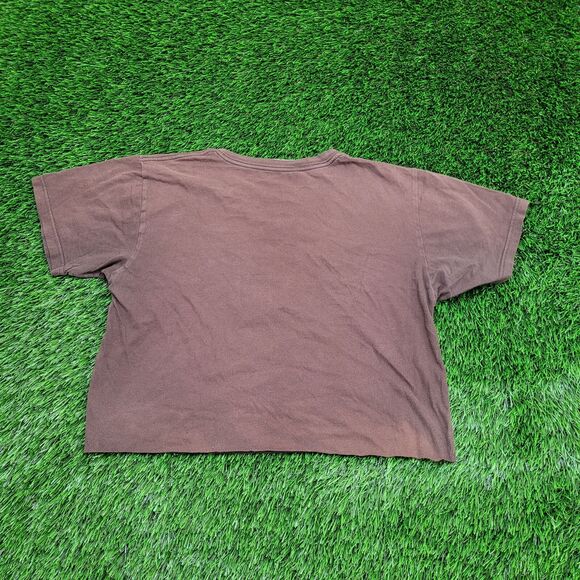 Jimi-Hendrix Crop-Top Shirt Womens Medium 18x17 Brown - Picture 2 of 12
